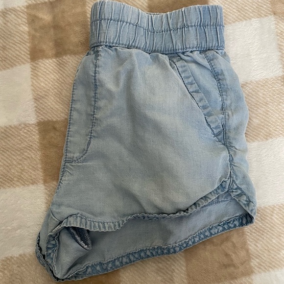 XS American Eagle Outfitters Sky Blue Shorts Jean loose shorts - Picture 3 of 6